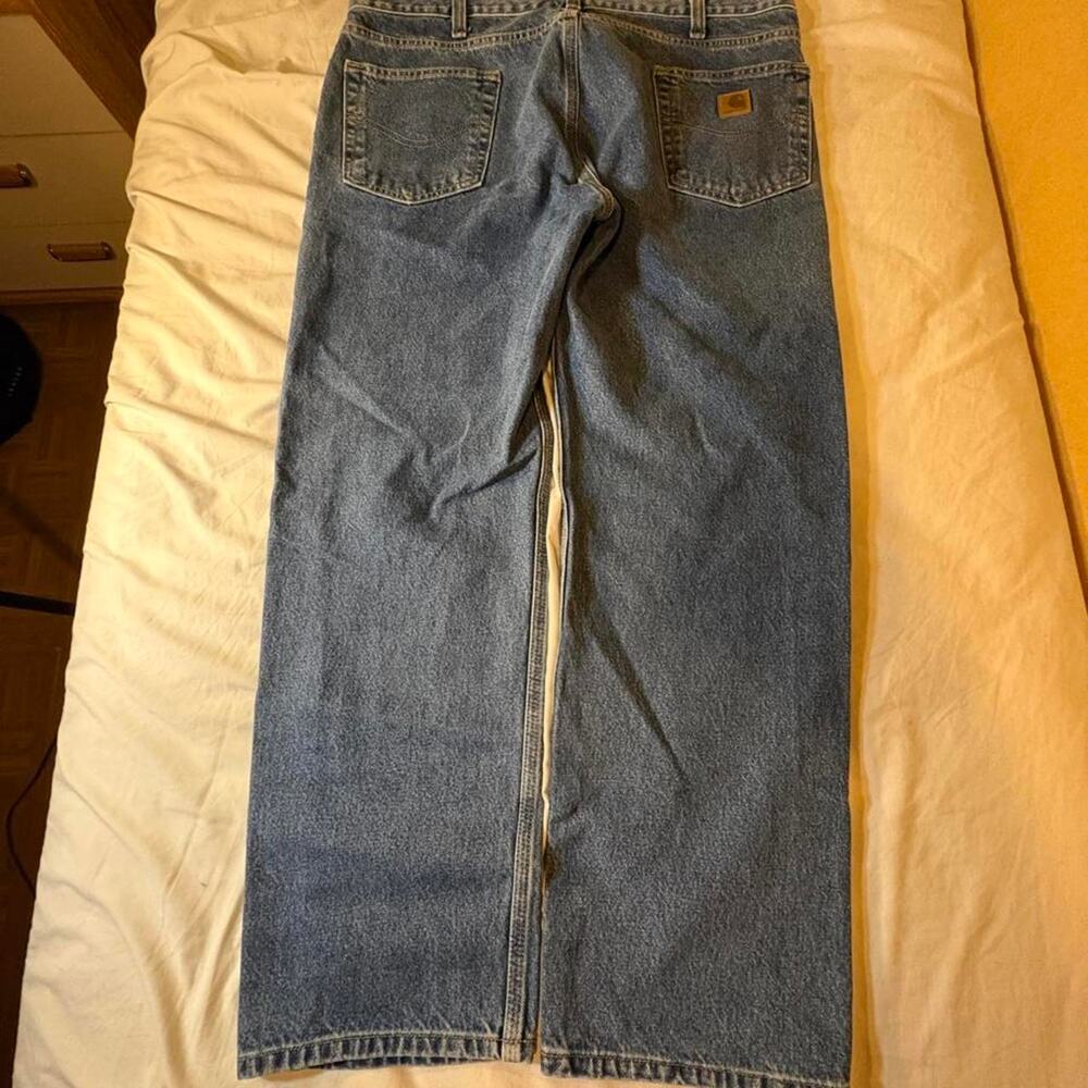 Y2k 00s Baggy fits workwear Carhartt blue denim jeans